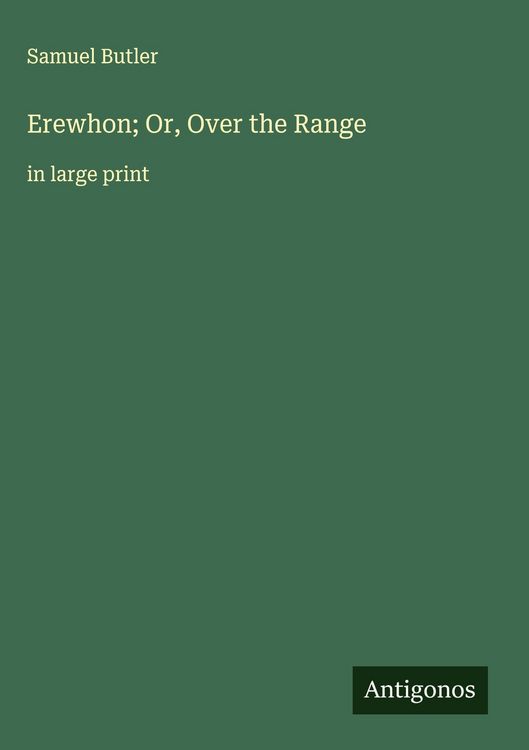 Produktbild: Erewhon; Or, Over the Range