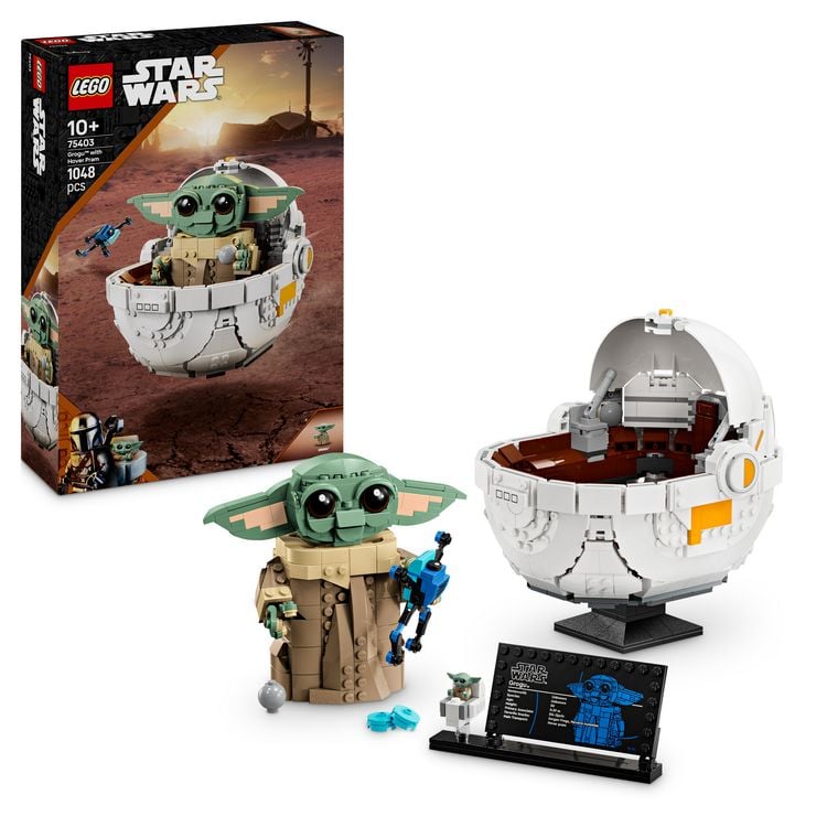 Produktbild: LEGO Star Wars 75403 Grogu in seiner Repulsorwiege aus The Mandalorian