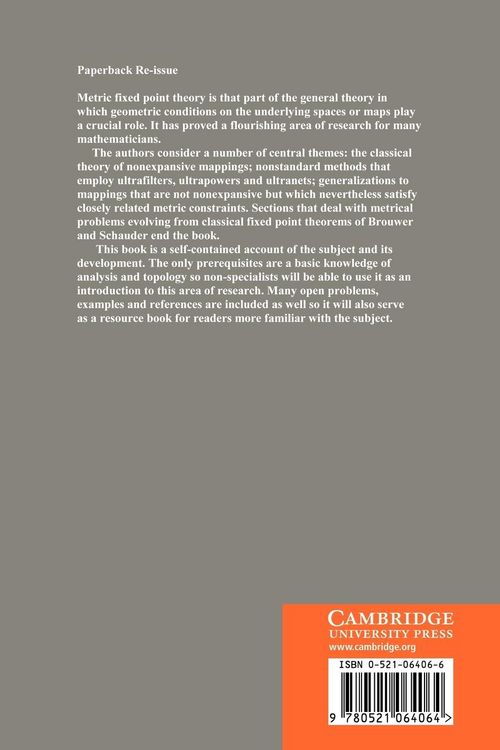 Produktbild: Topics in Metric Fixed Point Theory