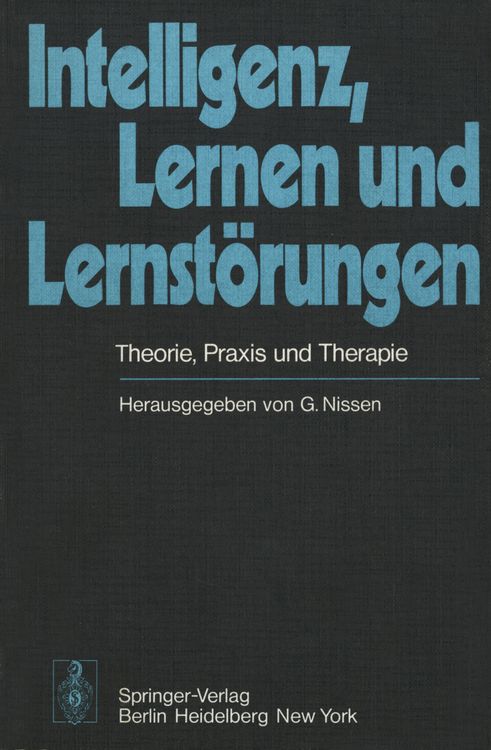 Produktbild: Intelligenz, Lernen und Lernst&ouml;rungen