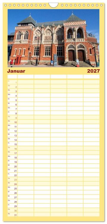 Produktbild: Familienplaner 2027 - Stratford upon Avon - Shakespeare-Stadt mit 5 Spalten (Wandkalender, 21 x 45 cm) CALVENDO