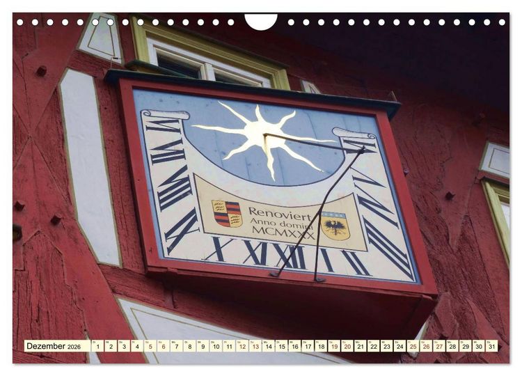 Produktbild: Sonnenuhren - Sonnenstunden (Wandkalender 2026 DIN A4 quer), CALVENDO Monatskalender