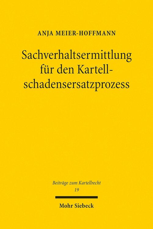 Produktbild: Sachverhaltsermittlung f&uuml;r den Kartellschadensersatzprozess