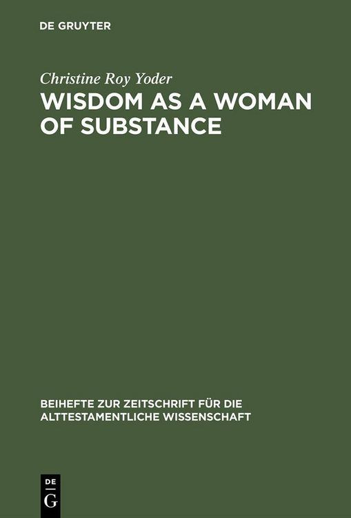 Produktbild: Wisdom as a Woman of Substance