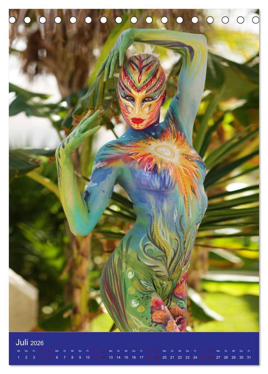 Produktbild: Tropical Artventures (Tischkalender 2026 DIN A5 hoch), CALVENDO Monatskalender
