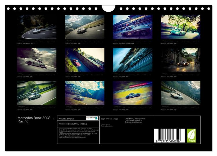 Produktbild: Mercedes Benz 300SL - Racing (Wandkalender 2025 DIN A4 quer), CALVENDO Monatskalender