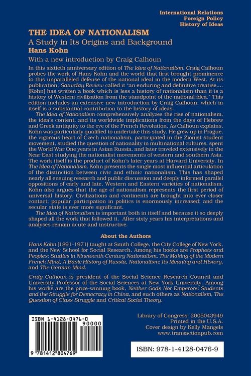 Produktbild: The Idea of Nationalism
