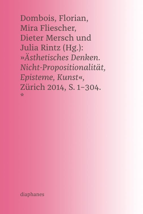 Produktbild: Ästhetisches Denken