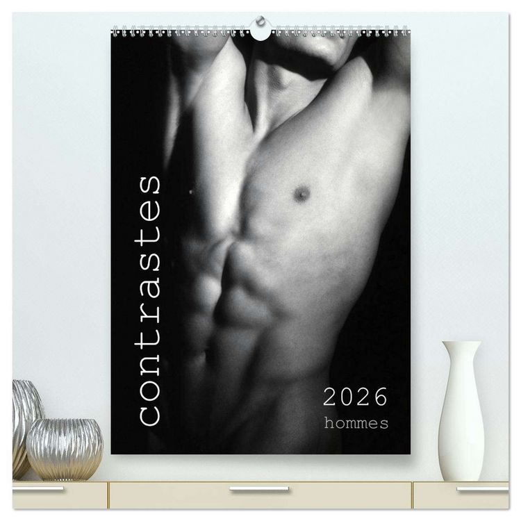 Produktbild: contrastes hommes (Calendrier mural 2026 DIN A2 horizontal) calendrier de bureau