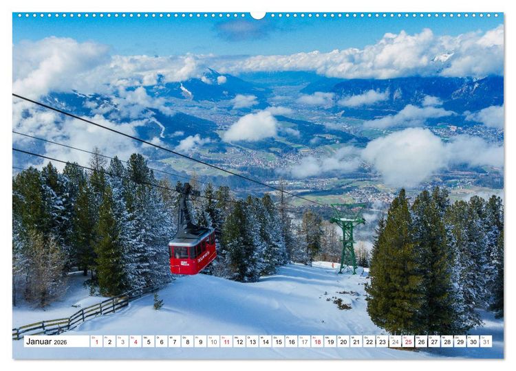 Produktbild: Reise nach Tirol - Die kleinen D&ouml;rfer bei Innsbruck (hochwertiger Premium Wandkalender 2026 DIN A2 quer), Kunstdruck in Hochglanz