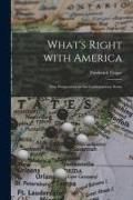 Produktbild: What's Right With America; New Perspectives on the Contemporary Scene