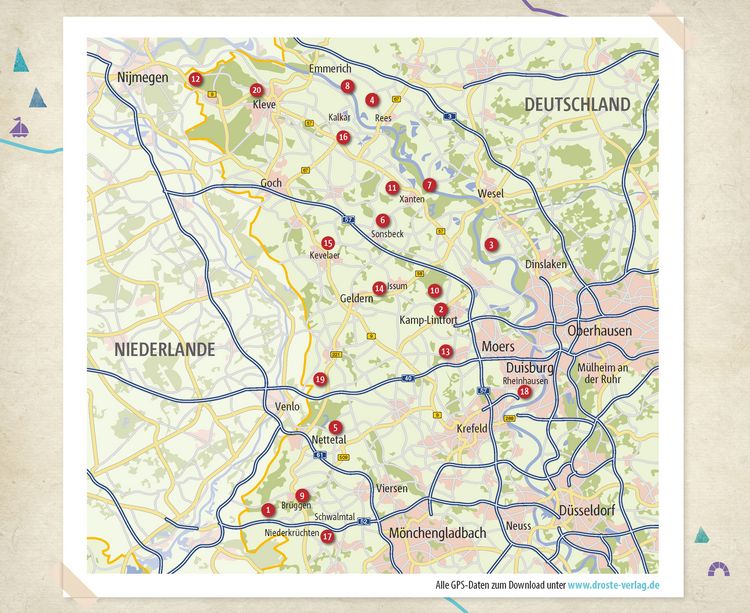 Produktbild: Niederrhein. Wanderungen f&uuml;r die Seele