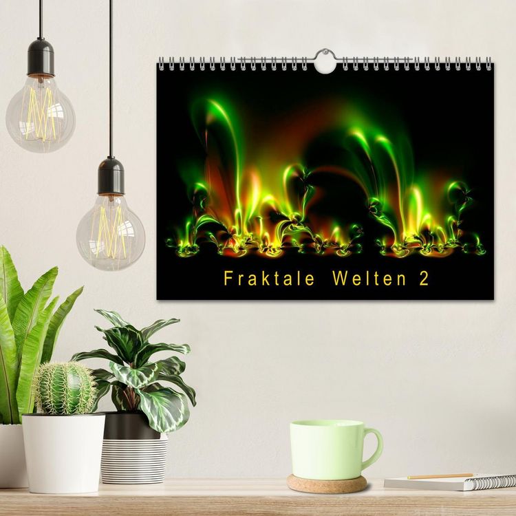 Produktbild: Fraktale Welten 2 (Wandkalender 2026 DIN A4 quer), CALVENDO Monatskalender