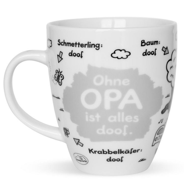 Produktbild: Sheepworld Tasse "Ohne Opa ist alles doof"