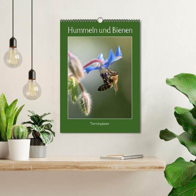 Produktbild: Hummeln und Bienen Terminplaner (Wandkalender 2026 DIN A3 hoch), CALVENDO Monatskalender