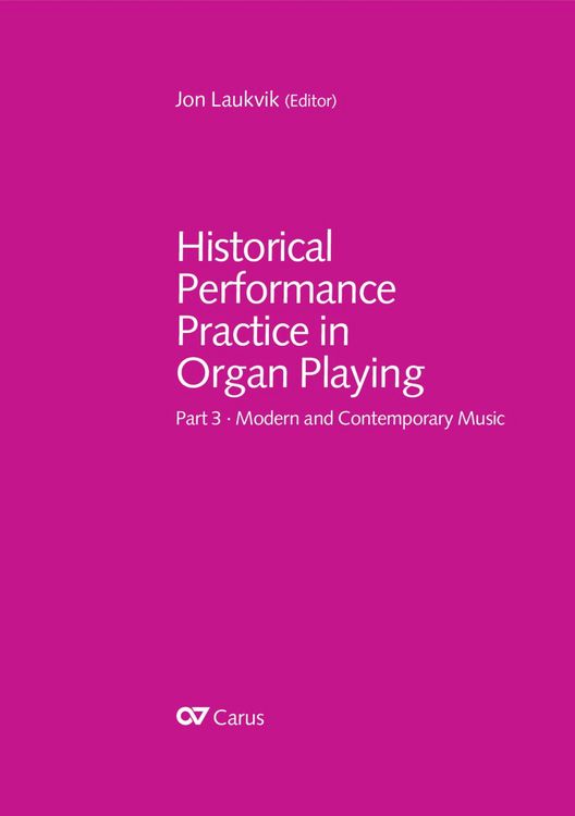 Produktbild: Historical Performance Practice in Organ Playing