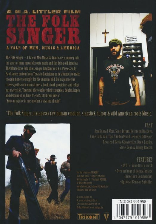 Produktbild: The Folk Singer - A Tale of Men, Music & America (+ CD)