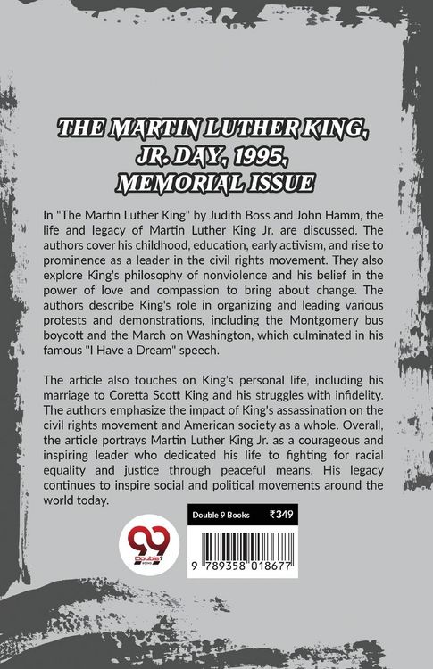 Produktbild: The Martin Luther King, Jr. Day, 1995, Memorial Issue