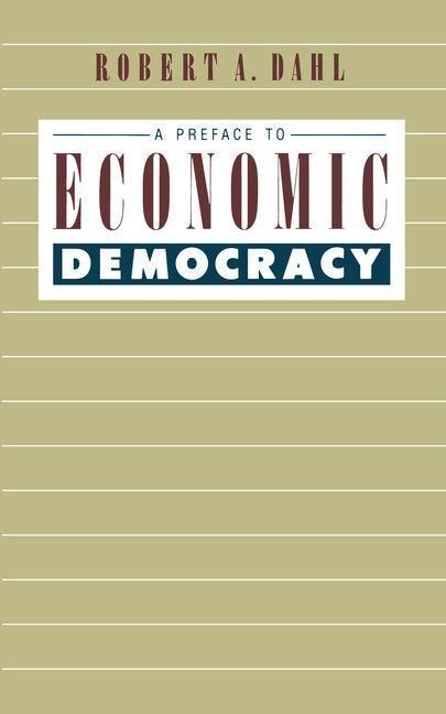 Produktbild: A Preface to Economic Democracy