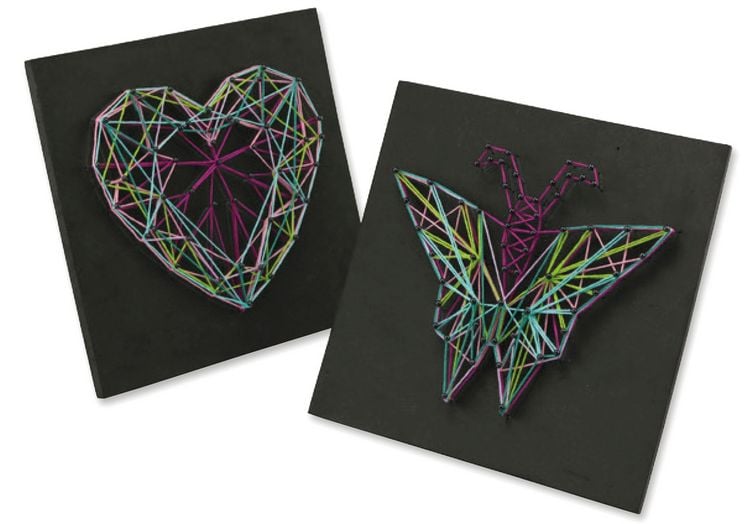 Produktbild: String Art Schmetterling & Herz, Faltschachtel