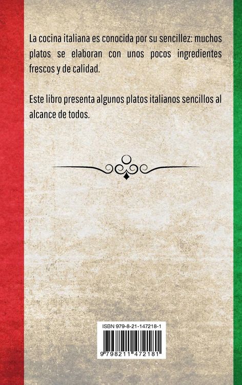 Produktbild: Libro de cocina italiana para principiantes