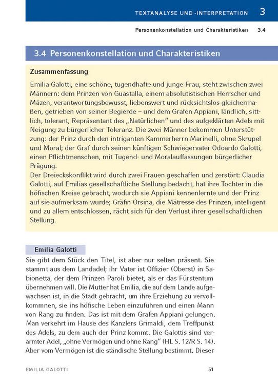 Produktbild: Emilia Galotti von Gotthold Ephraim Lessing