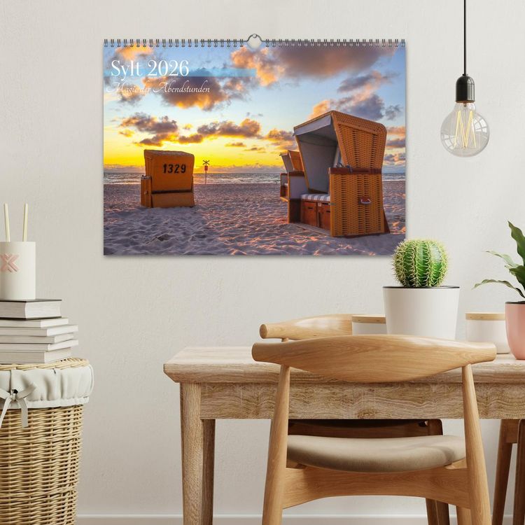 Produktbild: Sylt - Magie der Abendstunden (Wandkalender 2026 DIN A3 quer), CALVENDO Monatskalender