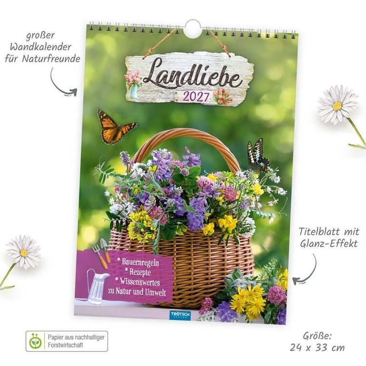 Produktbild: TR&Ouml;TSCH - Classickalender Landliebe 2027