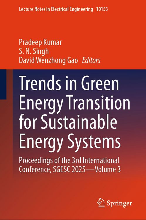 Produktbild: Trends in Green Energy Transition for Sustainable Energy Systems