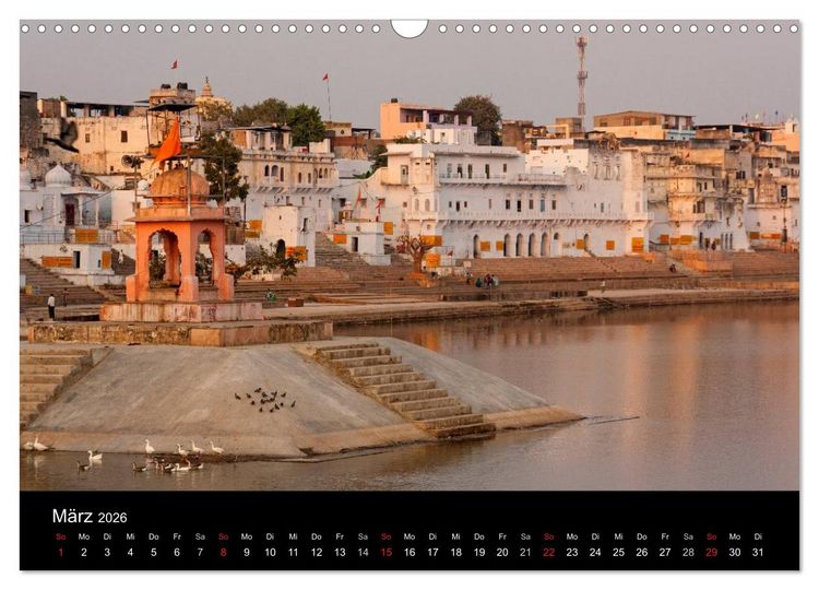 Produktbild: Indien, vom Taj Mahal zur W&uuml;ste Thar (Wandkalender 2026 DIN A3 quer), CALVENDO Monatskalender