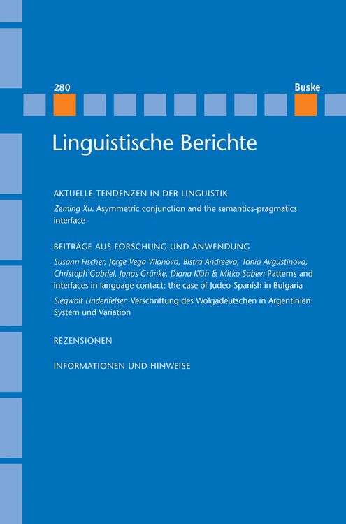 Produktbild: Linguistische Berichte Heft 280