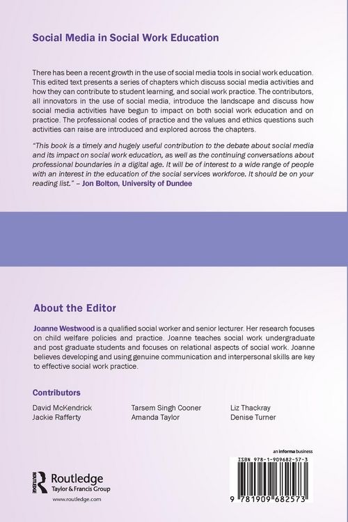 Produktbild: Social Media in Social Work Education
