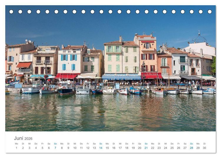 Produktbild: Cassis und die Calanques (Tischkalender 2026 DIN A5 quer), CALVENDO Monatskalender