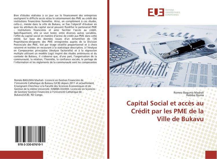 Produktbild: Capital Social et acc&egrave;s au Cr&eacute;dit par les PME de la Ville de Bukavu
