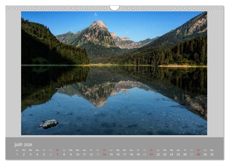 Produktbild: Suisse - Paysage de montagnes 2026 (Calendrier mural 2026 DIN A3 vertical), CALVENDO calendrier mensuel