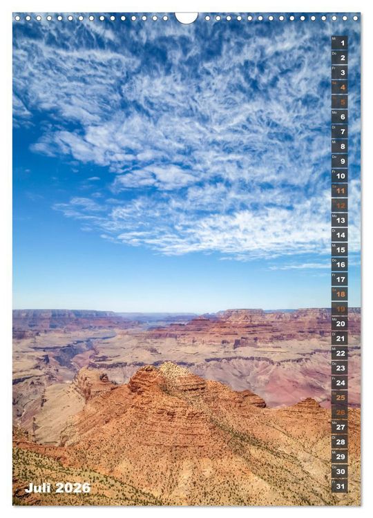 Produktbild: GRAND CANYON Imposante Aussichten (Wandkalender 2026 DIN A3 hoch), CALVENDO Monatskalender