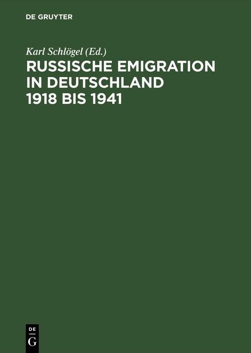 Produktbild: Russische Emigration in Deutschland 1918 bis 1941