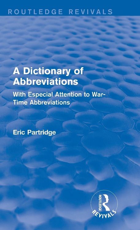 Produktbild: A Dictionary of Abbreviations