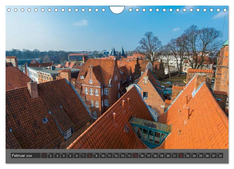 Produktbild: Die Hansestadt L&uuml;beck (Wandkalender 2026 DIN A4 quer), CALVENDO Monatskalender