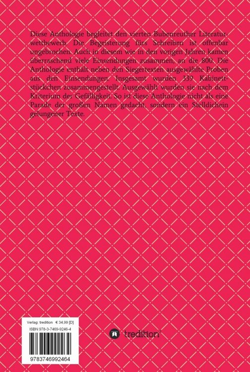 Produktbild: 4. Bubenreuther Literaturwettbewerb 2018