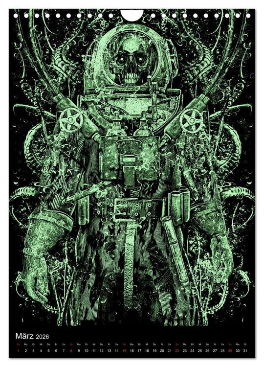 Produktbild: BLOODBOY/DARK ILLUSTRATION (Wandkalender 2026 DIN A4 hoch), CALVENDO Monatskalender