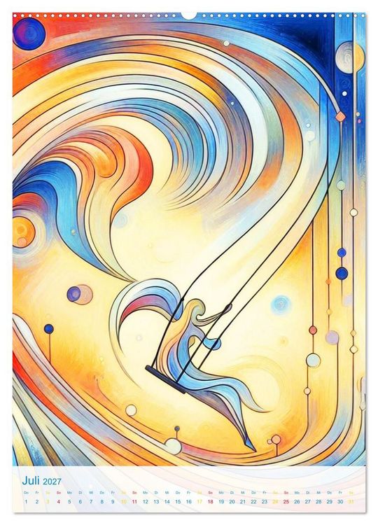Produktbild: Syn&auml;sthetische Kunst - Musik in Farben und Formen (Wandkalender 2027 DIN A2 hoch), CALVENDO Monatskalender