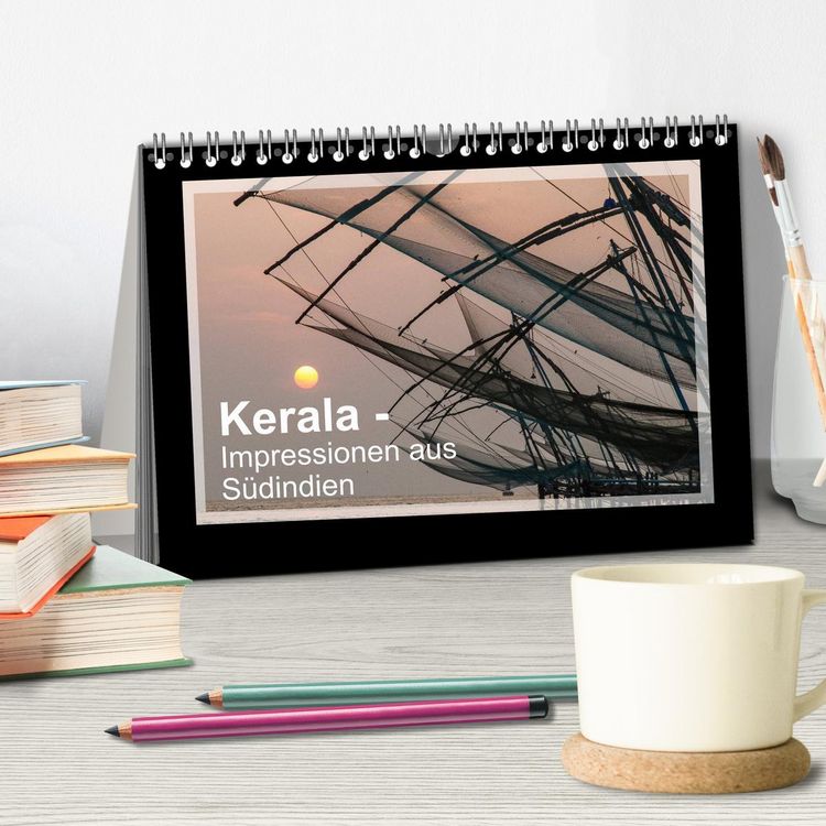 Produktbild: Kerala - Impressionen aus S&uuml;dindien (Tischkalender 2026 DIN A5 quer), CALVENDO Monatskalender