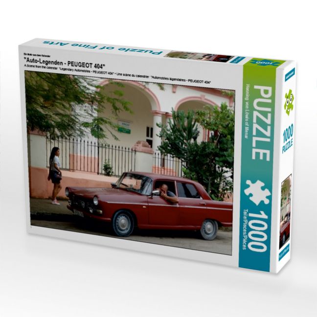 Produktbild: CALVENDO Puzzle Ein Motiv aus dem Kalender "Auto-Legenden - PEUGEOT 404" | 1000 Teile Lege-Gr&ouml;&szlig;e 64x48cm Foto-Puzzle f&uuml;r gl&uuml;ckliche Stunden