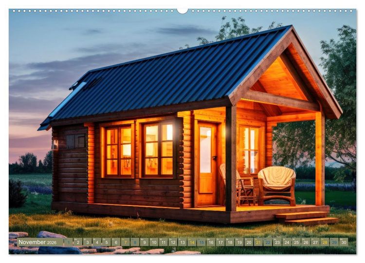 Produktbild: Tiny Houses - wohnen auf kleinstem Raum (Wandkalender 2026 DIN A2 quer), CALVENDO Monatskalender