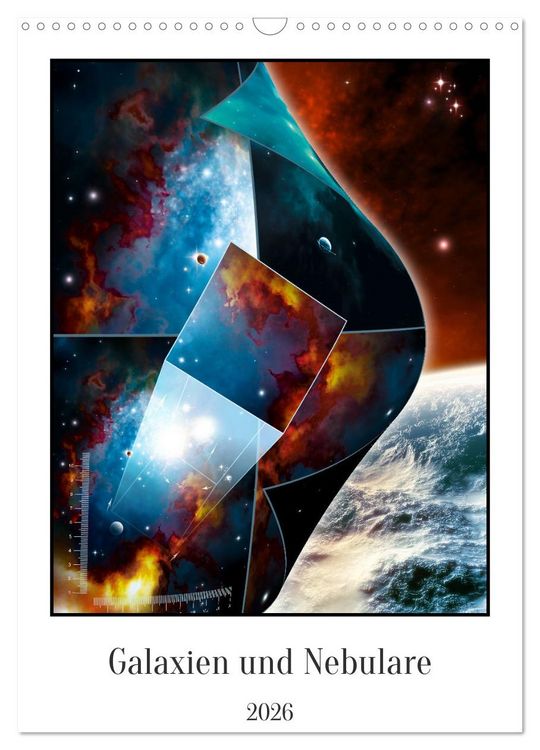 Produktbild: Galaxien und Nebulare (Wandkalender 2026 DIN A3 hoch), CALVENDO Monatskalender