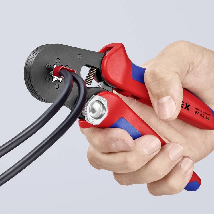 Produktbild: Knipex 97 53 14 Crimpzange Aderendh&uuml;lsen 0.08 bis 16 mm&sup2;