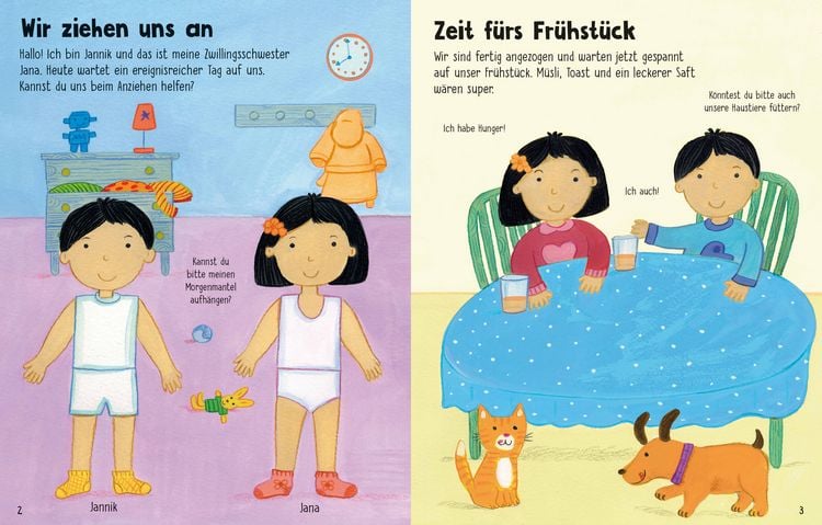 Produktbild: Mein erstes Anzieh-Stickerbuch: Durch den Tag
