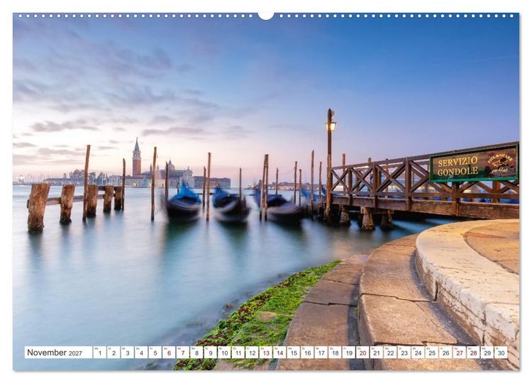 Produktbild: Venedig und Burano - Lagunenstadt und bunte H&auml;user (hochwertiger Premium Wandkalender 2027 DIN A2 quer), Kunstdruck in Hochglanz