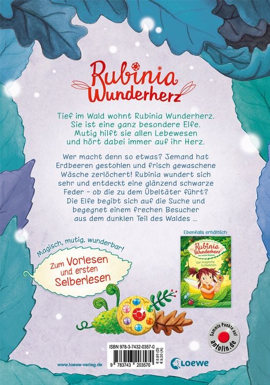 Rubinia Wunderherz, die mutige Waldelfe (Band 2) - Das Geheimnis der schwarzen Feder